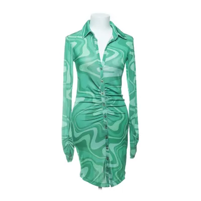 Skjortklänning (Grön, Flerfärgad) från Melissa Bentsen x NA-KD Elastan, Polyester