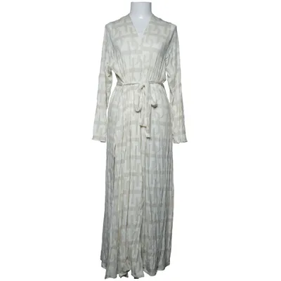 Wickelkleid (Beige, Weiß) von Lis Bonne Atelier