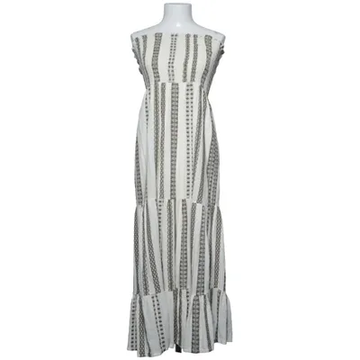 Robe longue (Blanc, Marron) de D'Nada Coton, Viscose