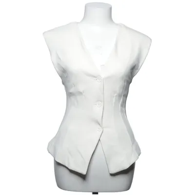 Kostymväst (Vit) från Zara Bomull, Elastan, Polyester
