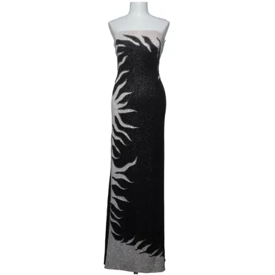 Abendkleid (Schwarz, Silber) von Alfabeta Elasthan, Polyester