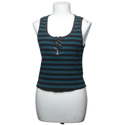 Tanktop (Blauw, Zwart) van Killstar Katoen, Elastaan
