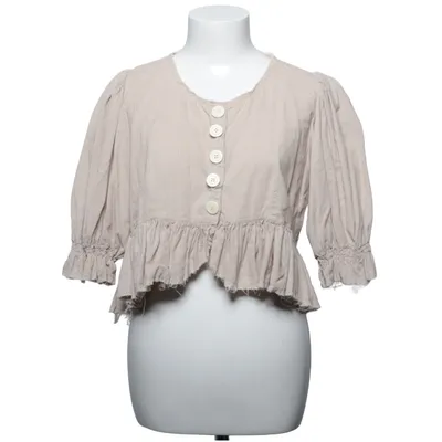 Peplum top (Beige) van Ewa I Walla Katoen