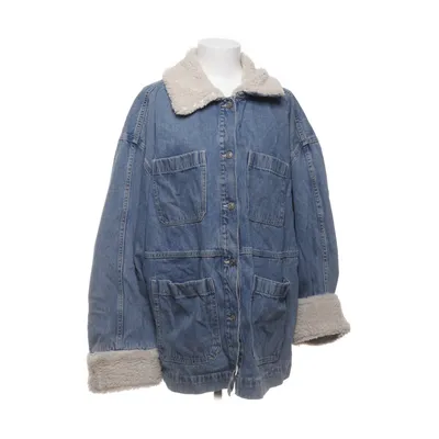 Fodrad jeansjacka (Blå, Beige) från H&M Bomull