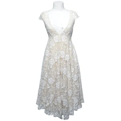 Robe (Beige, Blanc) de Jarlo Élasthane, Polyester