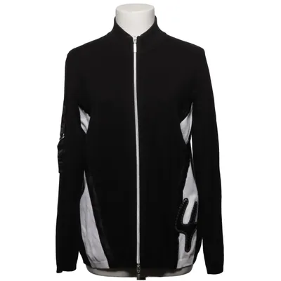 Cardigan (Zwart, Wit) van Luisa Cerano Kasjmier, Katoen, Elastaan, Polyamide, Zijde