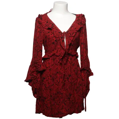 Kjole (Rød, Sort) fra Zara Trafaluc Collection Polyester, Viscose