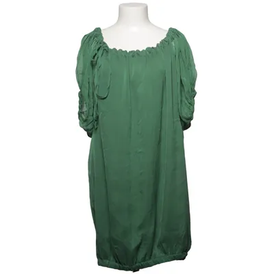 Klänning (Grön) från Zara Woman Polyester, Silke