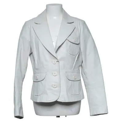Läderkavaj (Beige) från Odyssee Skinn, Polyester