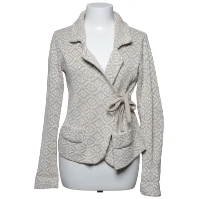 Wrap cardigan (Beige, White) from Playback Cotton