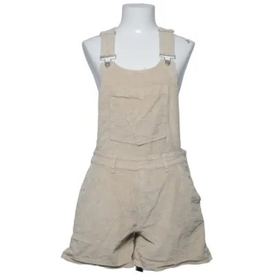 Korte tuinbroek (Beige) van Twintip Katoen, Elastaan