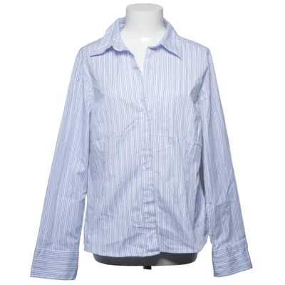 Shirt (Blauw, Wit) van H&M Katoen, Elastaan