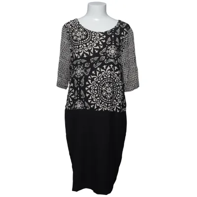 Robe (Noir, Blanc) de Sandwich Acétate, Coton, Élasthane, Viscose