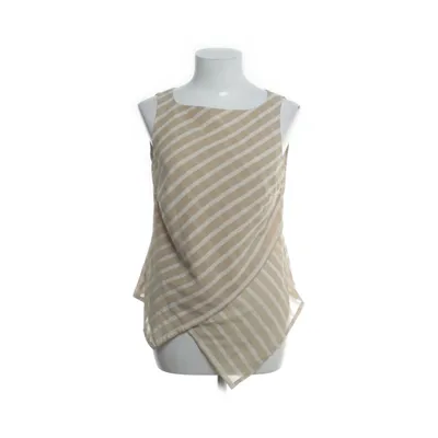 Tank Top (White, Beige) from Bitte Kai Rand Linen, Polyester, Viscose