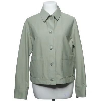 Överskjorta (Grön) från Uniqlo Bomull, Elastan, Återvunnen polyester