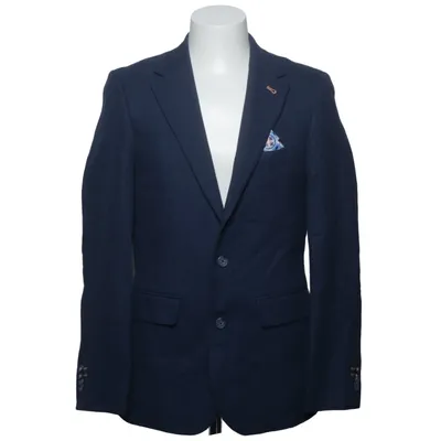 Kavaj (Blå) från Harry Brown Bomull, Linne, Polyester