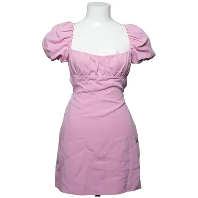 Jurk (Roze) van Zara Katoen, Linnen, Viscose