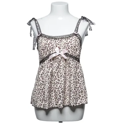 Pyjamastop (Beige, Pink, Sort) fra Romwe Elastan, Polyester
