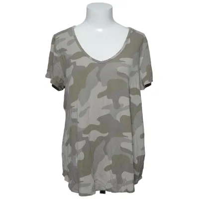 T-shirt (Vert, Beige) de Hollister Élasthane, Viscose