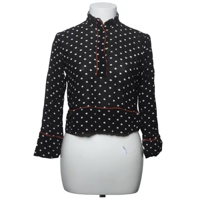 Blouse (Noir, Blanc) de Ganni Viscose