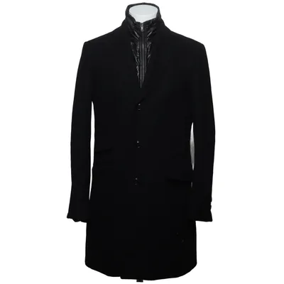 Mantel (Schwarz) von Pour Homme Polyester, Wolle
