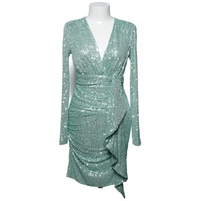 Robe de cocktail (Vert, Argent) de Little Mistress Polyester