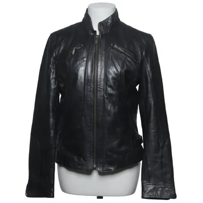 Leather jacket (Black) from Molltan
