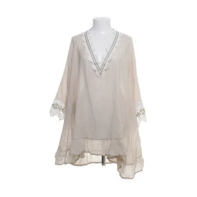 Strandklänning (Grå, Vit) Bomull