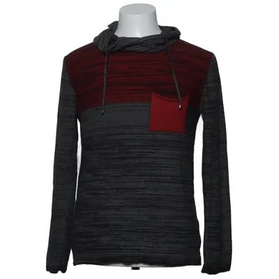 Hoodie (Gray, Red) from Grin & Bear Acrylic, Cotton