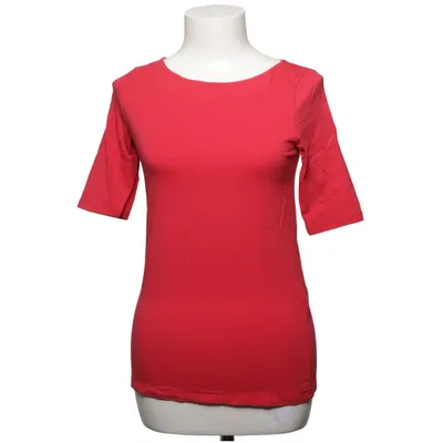 T-shirt (Rood) van Hallhuber Katoen, Elastaan, Modal