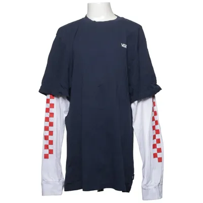 Långärmad t-shirt (Blå, Vit, Röd) från Vans Bomull