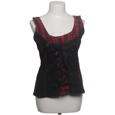 Corset (Noir, Rouge) de Fashion Victim Coton, Élasthane