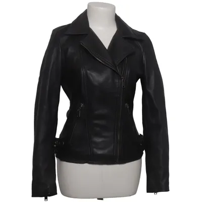Biker jacket (Black) from Lee Cooper Leather, Polyester