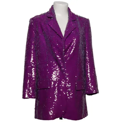 Blazer (Purple) from Zara Elastane, Polyester