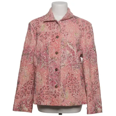 Jakke (Pink, Flerfarvet) fra Denim & Co Bomuld, Elastan, Polyester