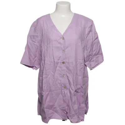 Korte mouwen shirt (Lila) van Selection by Ulla Popken Linnen