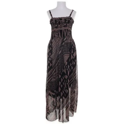 Klänning (Svart, Beige) från Janina Polyester