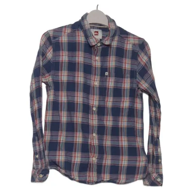 Flanellen overhemd (Blauw, Meerkleurig) van Quiksilver Katoen