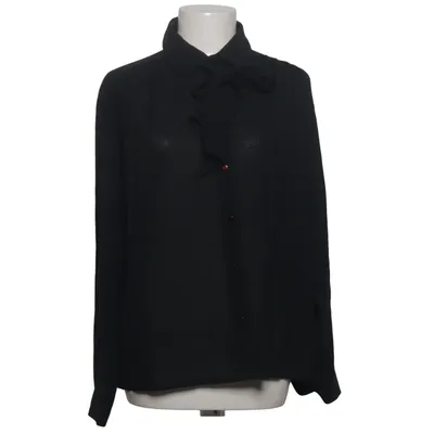 Knytblus (Svart) från Tru Polyester, Viskos