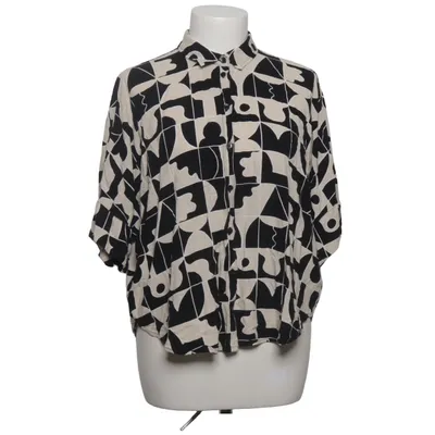 Short sleeve shirt (White, Black) from Monki Viscose
