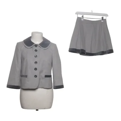 Jakkesæt med nederdel (Grå, Sort) fra Sisley Elastan, Polyester, Viscose