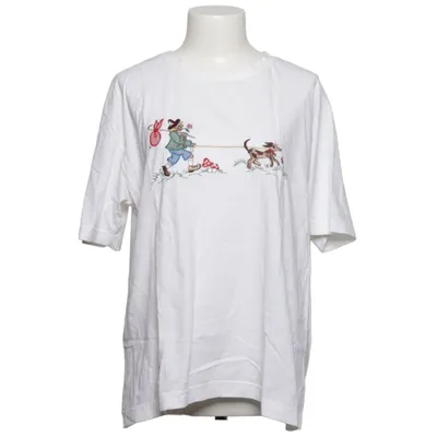 T-shirt (Hvid, Flerfarvet) fra Perry Bomuld