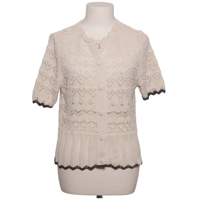 Strickjacke (Beige) von Zara Baumwolle, Polyester, Viskose