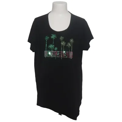 T-shirt (Zwart) van Doris Streich Elastaan, Viscose