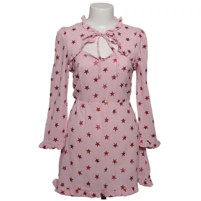 Kjole (Pink, Rød) fra New Girl Order Elastan, Polyester
