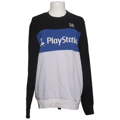 Sweatshirt (Sort, Blå, Hvid) fra Playstation Bomuld, Polyester
