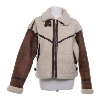Shearling jacket (Beige, Brown) from Copperose Polyester