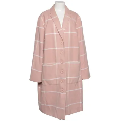 Frakke (Pink, Hvid) fra BPC Bonprix Collection Polyester, Viscose