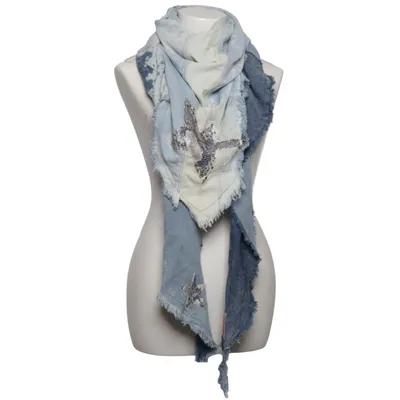Shawl (Blue, White) from Yippie Hippie