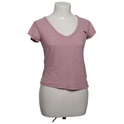 T-shirt (Röd, Vit) från Abercrombie & Fitch Bomull